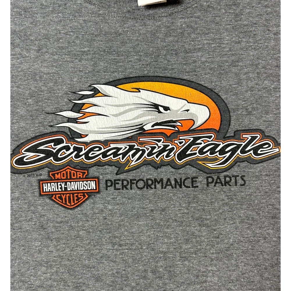 Harley-Davidson Screamin Eagle T-Shirt Gray XL RK Stratman Manassas VA Biker - Picture 2 of 13